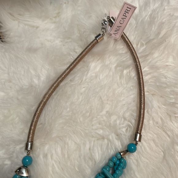Ana Capri- turquoise stones necklace NWT - Picture 4 of 5